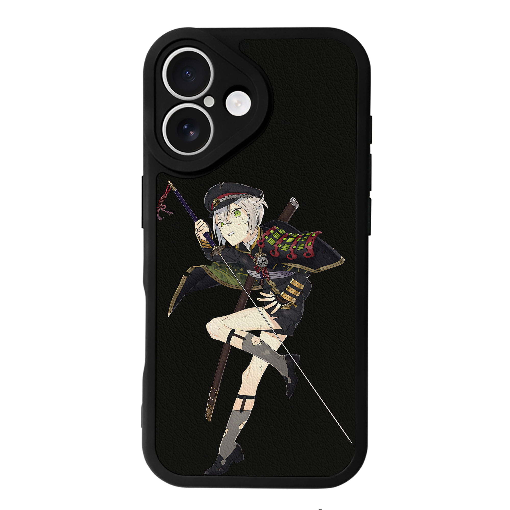 （画像用） 刀剣乱舞 Touken Ranbu 【iPhone 16シリーズ対応】シリコンスマホケース（レザー調） 材質：シリコン